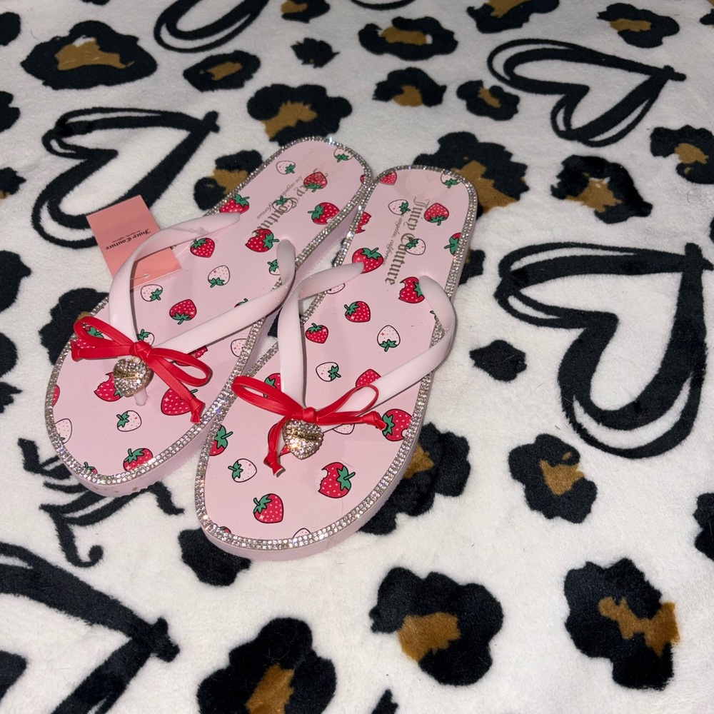 Juicy Couture Pink Strawberry Sandals